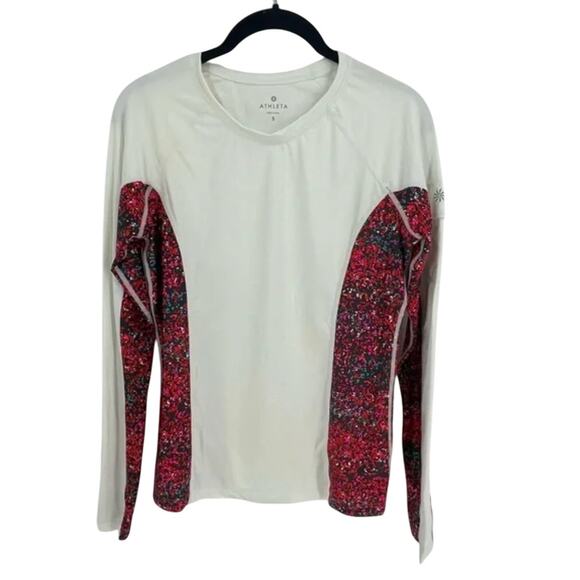 Athleta Tops - Just in 💫| Athleta Santa Cruz White Pink Beach Run Swim Workout Sport Top